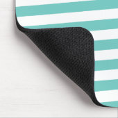 カスタムマウスのパッド抽象芸術ストライプアクア マウスパッド (コーナー)