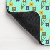 カスタムマウスパッド抽象芸術花模様アクア マウスパッド (コーナー)