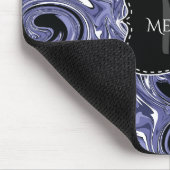 カスタムマウスパッド水大理石パープル渦巻き マウスパッド (コーナー)