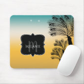 カスタムマウスパッド熱帯サンセットモノグラム名2 マウスパッド (マウス)