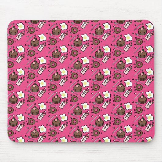 カスタムマウス3D散水フロストブレックファースト マウスパッド (正面)