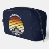 カスタムマウンテンサンセットネイビーブルーハイキング ドップキット (右コーナー)