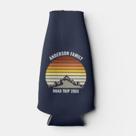 カスタムマウンテンサンセットネイビーブルー ボトルクーラー