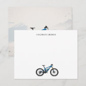 カスタムマウンテンバイクMTBノートカード ノートカード (正面/裏面)