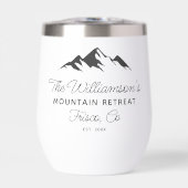 カスタムマウンテンホーム、ファミリータウン名、Year Est。 (正面)