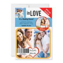 カスタムマガジンスタイルウェディングシャワー招待状