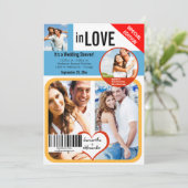 カスタムマガジンスタイルウェディングシャワー招待状 招待状 (スタンド正面)