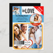 カスタムマガジンスタイルウェディングシャワー招待状 招待状 (正面/裏面)