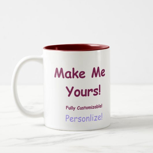 カスタムマグのスタイルサイズと色 ツートーンマグカップ (左)