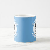カスタムマグカップに私の顔 POWDER BLUE コーヒーマグカップ (中央)