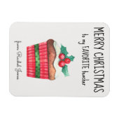 カスタムマグネットお気に入りの先生メリークリスマス マグネット (横)