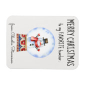 カスタムマグネットお気に入りの先生メリークリスマス マグネット (横)