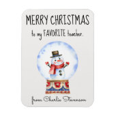 カスタムマグネットお気に入りの先生メリークリスマス マグネット (縦)