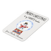 カスタムマグネットお気に入りの先生メリークリスマス マグネット (左側)