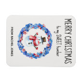 カスタムマグネットスウィート先生メリークリスマス マグネット (横)