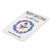 カスタムマグネットスウィート先生メリークリスマス マグネット (左側)