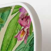 カスタムマコーオーキッドピックボールパドル ピックルボールラケット (左詳細)