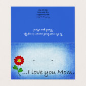 カスタムマザーギフトスタッドポストイヤリングディスプレイカード 名刺 (外部フラット)