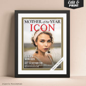 カスタムマザーズデイメガジンの表紙, ママへのギフト ポスター