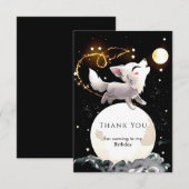 カスタムマジカルウルフバースデー サンキューカード (正面/裏面)