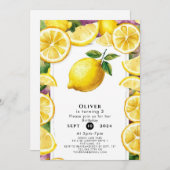 カスタムマジカルレモン誕生日 招待状 (正面/裏面)
