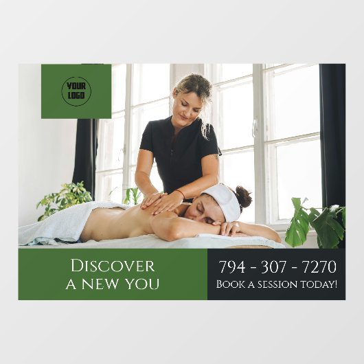 カスタムマッサージのパーラー窓の貼り ウィンドウサイン (シート)