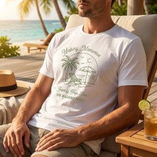 カスタムマッチングバケーション家族旅行ミニマリスト Tシャツ
