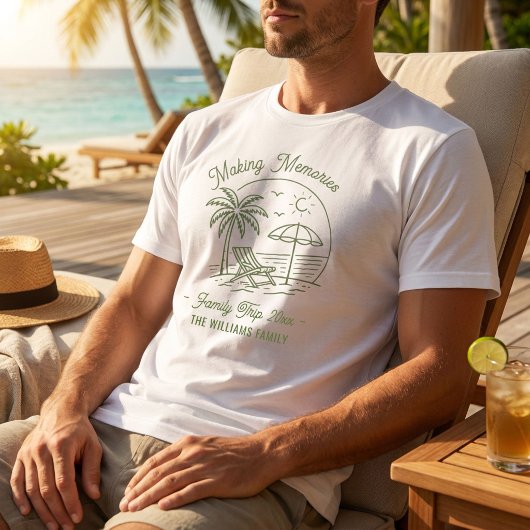 カスタムマッチングバケーション家族旅行ミニマリスト Tシャツ