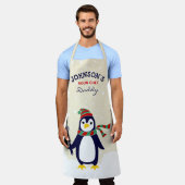 カスタムマッチングファミリークリスマスエプロン エプロン (着用した状態)