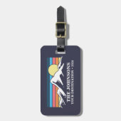 カスタムマッチングファミリーバケーションキャンピンググループ ラゲッジタグ (正面縦)