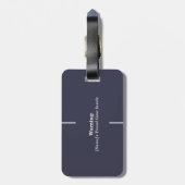 カスタムマッチングファミリーバケーションキャンピンググループ ラゲッジタグ (裏面縦)
