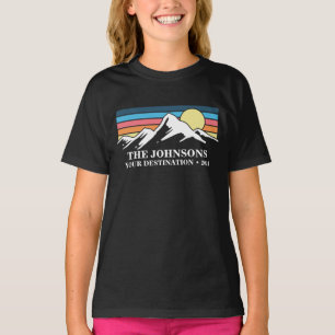 カスタムマッチングファミリーバケーションキャンピンググループ Tシャツ