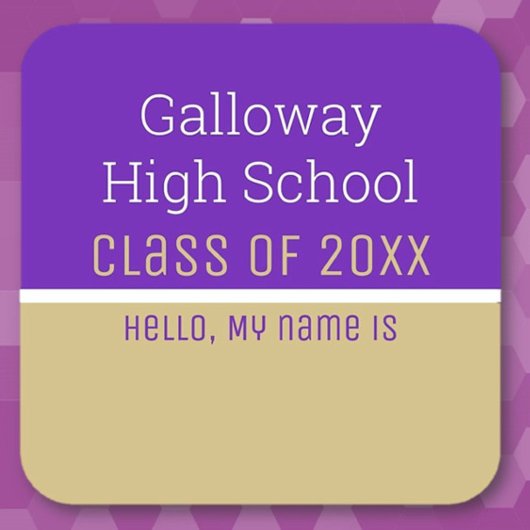 カスタムマットクラス懇親会名タグステッカー ラウンドシール