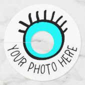 カスタムマットワイングラスラベル空白のテンプレート ワイングラスタグ (正面)