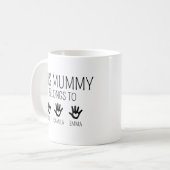 カスタムマママグ、このママのもの、名入れマグカップ コーヒーマグカップ (正面左)