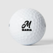 カスタムママ用モノグラム台本ゴルフボール ゴルフボール (正面)