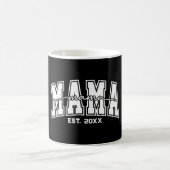 カスタムママ設立年パーソナライズドママ コーヒーマグカップ (中央)