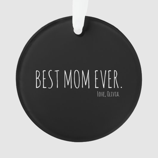 カスタムマミニマルマ·エバ·マザーズ·デイ オーナメント (正面)