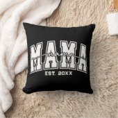 カスタムマミー 設立年 個人名入り ママ設立 クッション (ブランケット)
