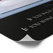 カスタムマラソンのポスター – Experince – 青 ポスター (角)