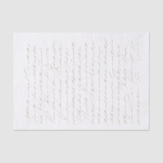 カスタムマリッジインカナ聖なる書物、 経典ティッシュペーパー 薄葉紙 (正面)