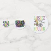 カスタムマルディグラステーブル紙吹雪 コンフェッティ (正面)