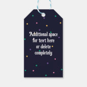 カスタムマルディグラステーマパーティおもしろいフェスティバルビーズ ギフトタグ (裏面)