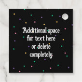 カスタムマルディグラステーマパーティおもしろいフェスティバルビーズ フェイバータグ (裏面)