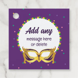 カスタムマルディグラステーマパーティおもしろいフェスティバルビーズ フェイバータグ