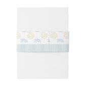 カスタムマンガ男の赤ちゃんキリン 招待状ベリーバンド (裏面例)