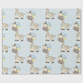 カスタムマンガ男の赤ちゃんキレーフラッピング紙 ラッピングペーパー (フラット)