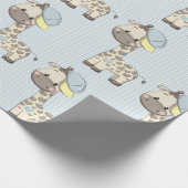 カスタムマンガ男の赤ちゃんキレーフラッピング紙 ラッピングペーパー (角)