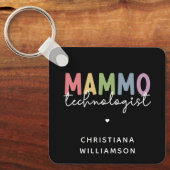 カスタムマンモ技術者マンモグラフィ技術 キーホルダー (正面)