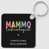 カスタムマンモ技術者マンモグラフィ技術 キーホルダー (裏面)